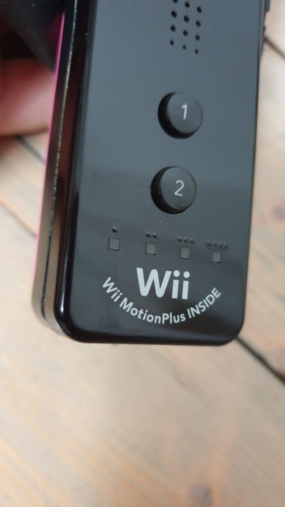 Schwarzer Wii MotionPlus Controller