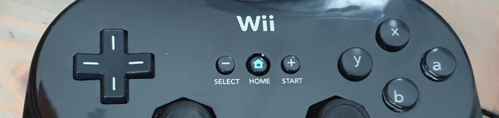 Schwarzer Nintendo Wii Classic Pro Controller